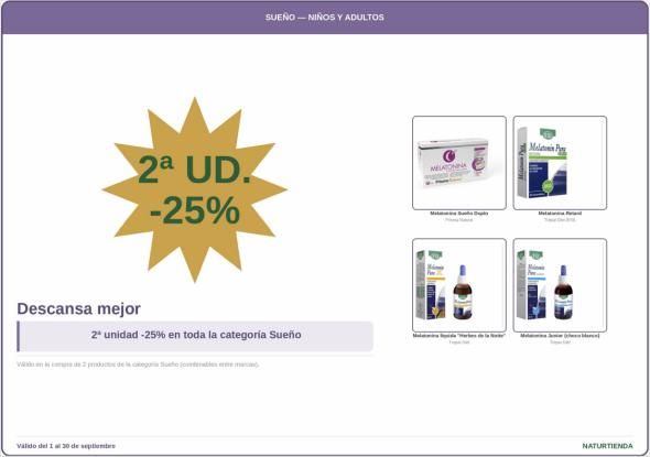 Cartel de promoción 2ª unidad -25 %