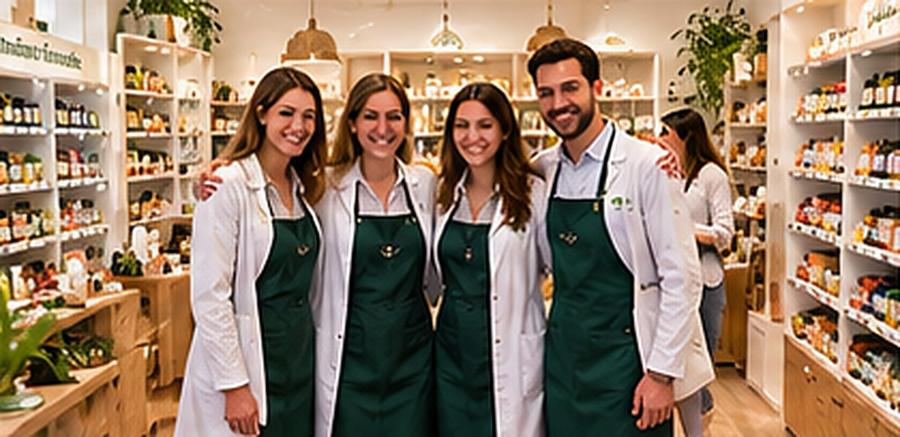 Equipo de herbolarios de la red Naturtienda